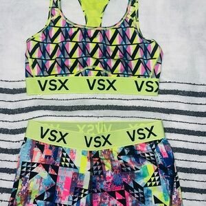 VSX  Neon Geometric Shorts & Top